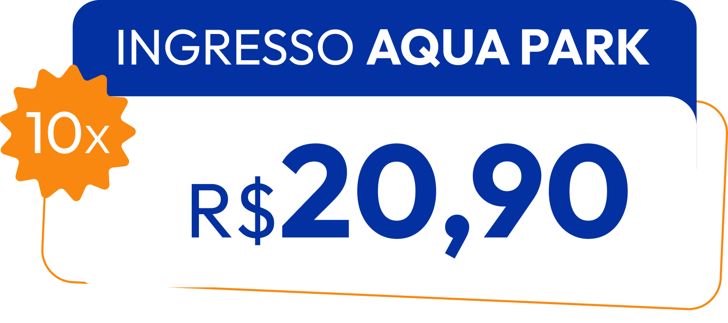 Ingresso Aqua Park em 10x de R$20,90